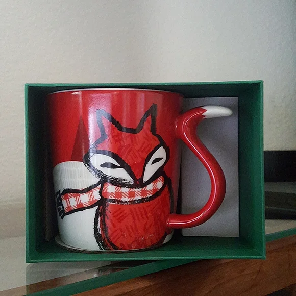 Starbucks | Kitchen | Starbucks 26 Christmas Red Fox Mug 12oz | Poshmark